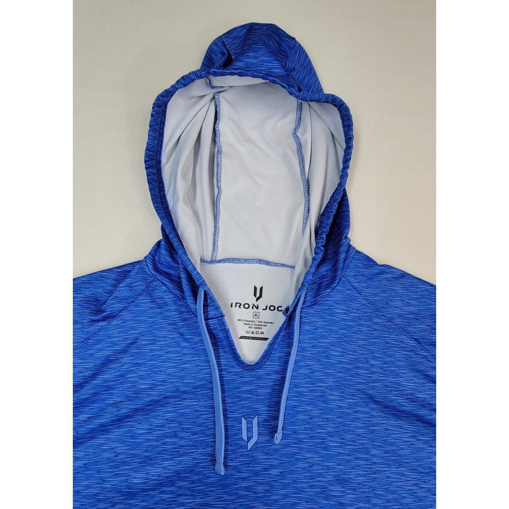 Iron Joc‎ Hoodie Mens XL Blue Sweatshirt Pullover Stretch LIMITED USE